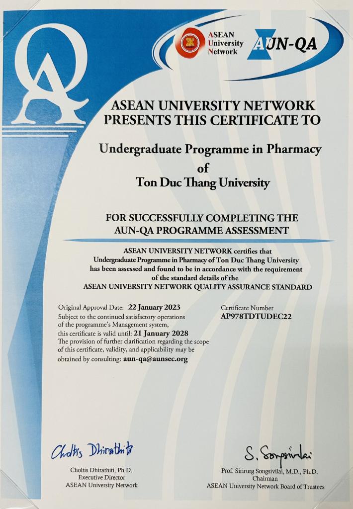 AUN-QA certification
